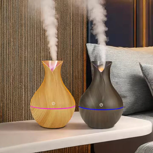 VASE -LIGHT WOOD Aroma Diffuser | WITH 3 FREE FRAGRANCES