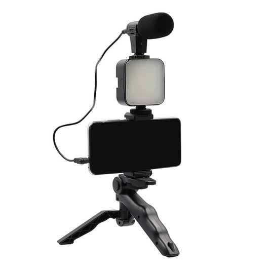 5 in 1 Video Vlogging Kits with Microphone LED Fill Light & Mini Tripod