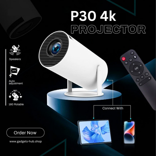 Portable Mini 4K Projector with Wi-Fi - Your Personal Cinema Anywhere!